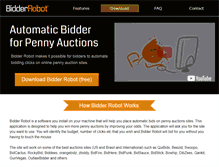 Tablet Screenshot of bidderrobot.com